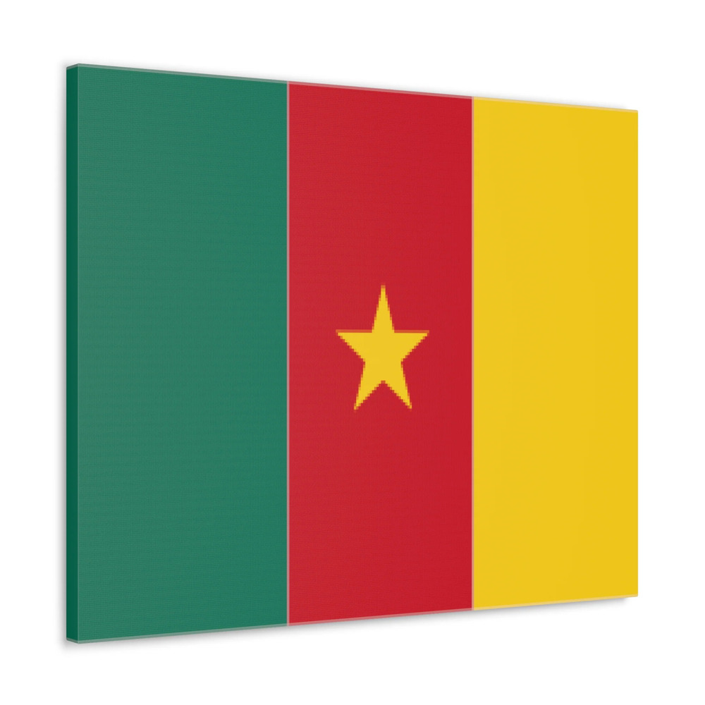 Cameroon Country Flag Canvas Vibrant Wall Art Unframed Home Decor